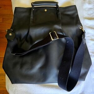 Authentic Vintage Salvatore Ferragamo leather Large Corssbody Handbag